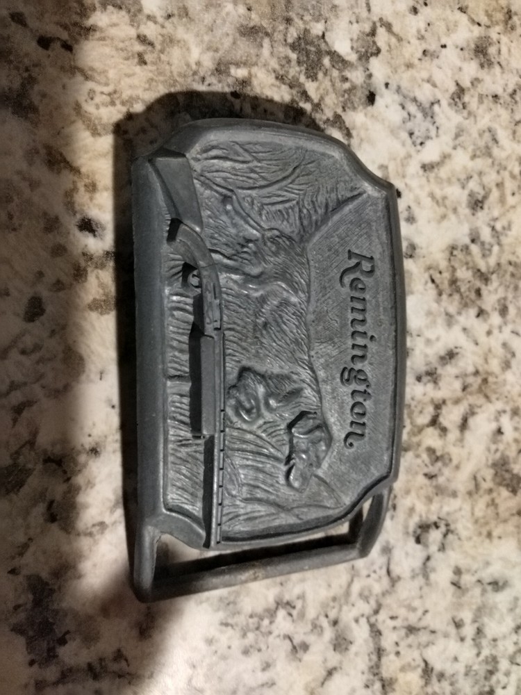 Belt Buckle Remington Arms Vintage Embossed Belt Buckle