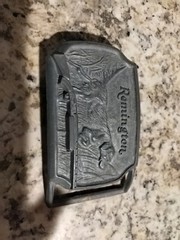 Belt Buckle Remington Arms Vintage Embossed Belt Buckle