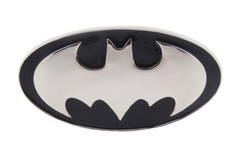 Batman 3d belt buckle Halloween Costume BLACK SILVER BEGINS LOGO DC Comics Men
