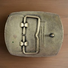 VTG 1996 « Handyman Club of America » Life Member Brass Belt Buckle, Preowned