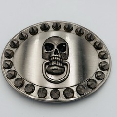 Skeleton Buckle Studded Grunge Gothic Rock Belt Buckle