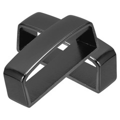 2Pcs Durable Zinc Alloy Belt Loop Keepers for Sewing Dark Grey Metal Buckles