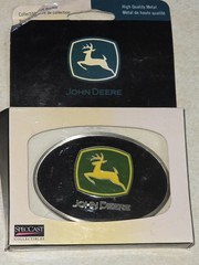 Spec Cast John Deere Rectangle Metal Belt Buckle Licensed New!