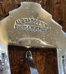 Alexander Kalifano James Reid Style Sterling Silver Belt Buckle 40-42-1.3/8–.75✅