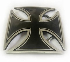 IRON CROSS BELT BUCKLE maltese cross chopper motorcycle outlaw biker buckle