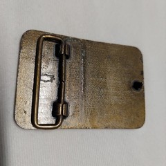 MICHIGAN ARMY NATIONAL GUARD Belt Buckle Framed With Stars Brass 2&Prime;X3&Prime;