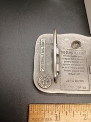 Yellowstone National Park 125th Anniversary Ltd. Edition Hamilton Stores Pewter