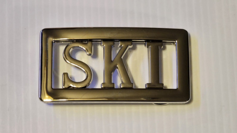 SKI Custom Personalized Name Belt Buckle -Put your name or word on Buckle