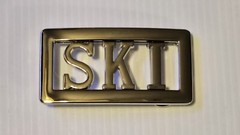 SKI Custom Personalized Name Belt Buckle -Put your name or word on Buckle