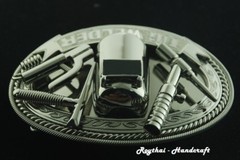 (8X11 cm) MADE BY ORDER MEN BELT BUCKLE HANDMADE STAINLESS STEEL TIG WELDER 1