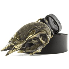 Belt buckle Pike, Angler gift trophy fish norther pike solid brass belt buckle