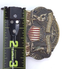 Great American Buckle Co US Constitution 1787-1987 Belt Buckle 2+ Ship FREE