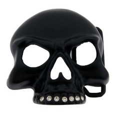 Skull Flaming Blinged Metal Belt Buckle Mens Halloween Party Costume Gift