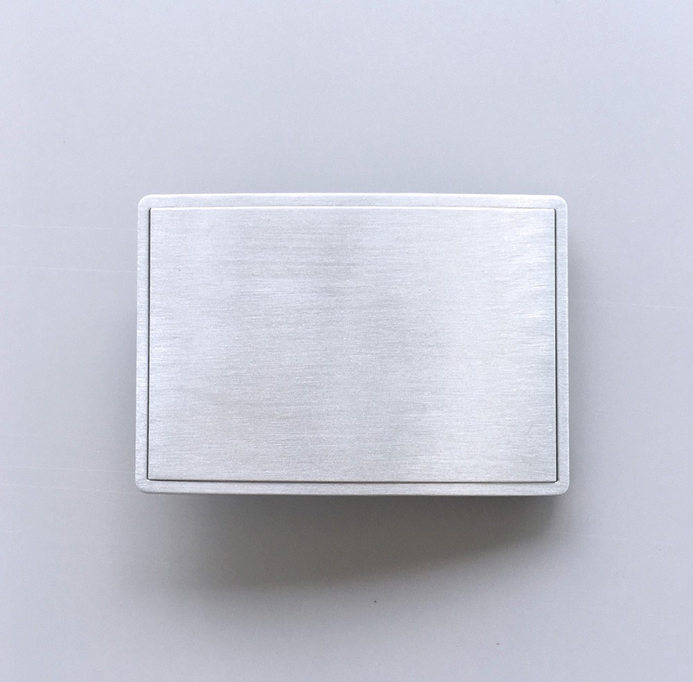 Antique Silver Rectangle Blank Belt Buckle For Engraving Drawing Also US Stock