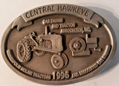 belt buckle Central Hawkeye 1996 Gas Engine & Tractor Assoc. Moline limited # 32