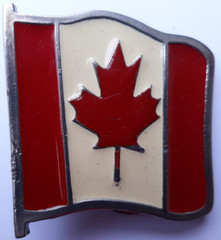 2 vintage Canada belt buckles maple leaf Century Buckle