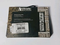 Montana Silversmiths Men&rsquo;s Soaring Liberty Black & Gold Buckle A952 New-Open Box