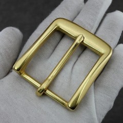 Brass Single Prong Replacement Belt Buckle Hardware Clip Fits 3.8cm Wide Belt