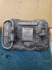BRANSON MISSOURI Belt Buckle BC-0007~Enamel Banjo Fiddle~Big Cabin Wholesale Gif