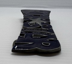 “NEW” Rock Star BELT BUCKLE Dark Blue Speckled Enamel Gray Metal Music Superstar