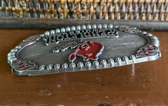 MONTANA SILVERSMITHS « Let&rsquo;s Buck » Western Pendleton Whisky Belt Buckle