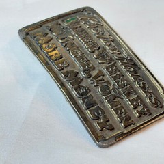 1977 Great American Buckle Co Belt Buckle Faster Older Younger More #750