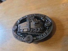 The Covered Wagon Western Pacific Belt Buckle