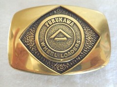 Brass Heavy Equipment Belt Buckles (#3273)