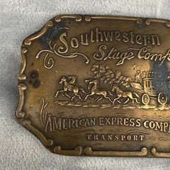Vintage Belt Buckle Southwestern Stage Company American Express Company