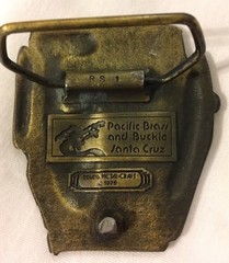 Vintage 1980’s San Francisco Cable Car Belt Buckle Indiana Metal Craft Warriors