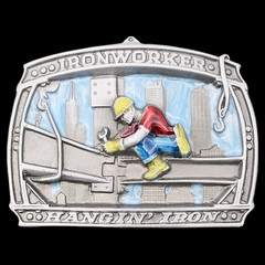 Iron Worker Laborer I-Beam High Rise Construction Belt Buckle