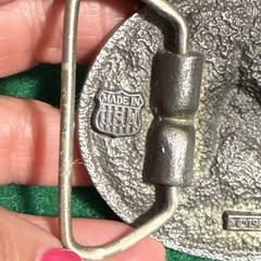 Vintage C&J Inc Colorado Buck Belt Buckle