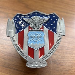 USAF U.S. Airforce Military w/ Color Belt Buckle Great American Products 2007