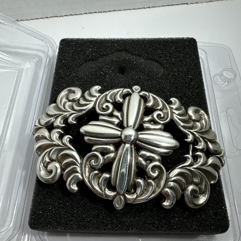 Montrose Trophy Belt Buckle Silver Plated Scroll Design Spirit Of Triumph NIB