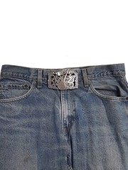 Guitar, Butterfly, Peace and Daisy Belt Buckle