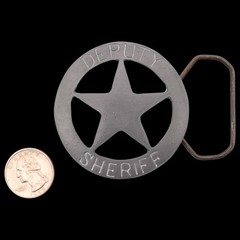 Deputy Sheriff Star Badge Belt Buckle