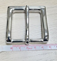 Silver 1 1/2inches (38 mm) Single Tongue Prong Square Belt Buckle Silver NEW