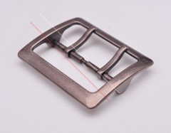Western Leathercraft Wide End Bar Double Pin Belt Buckle Replacement fits 55mm