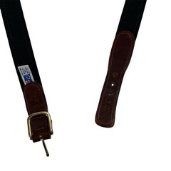 Vintage Preston Men&rsquo;s Red Leather Belt Embroidered Bear Design Size 48
