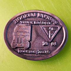 Stotts & Co. Hookem Events Truck Rodeo Houston TX 1994 Oval Belt Buckle