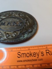 Oden Belt Buckle « Mark » Made in USA Brass Tone