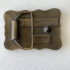 Jack Daniels Handmade Old No 7 Whiskey Belt Buckle Brass Like Men