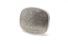 Rope Edge Western Sunflower Belt ,( 1.5 ») Removable Western Buckle Men Women