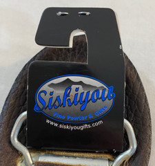 NWT Siskiyou Tooled Leather Belt Buckle Two Horses