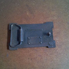Coca-Cola Vintage Brass Belt Buckle KB100 Bronze Clamp Closure Logo 1.5&Prime;