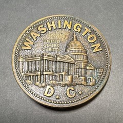 Canada Century Bronze Metal Belt Buckle Washington D.C. United States Capitol