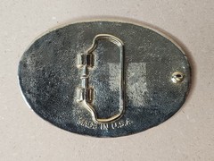 Texas Seal Belt Buckle Gold Extra Large Size 3.5&Prime; X 2.5&Prime;