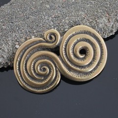 Belt buckle with spiral pattern belt buckle buckle 4 cm removable belt buckle