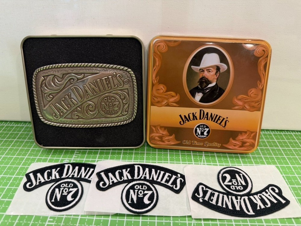 2005 Jack Daniels Old No. 7 Brand Belt Buckle In Tin