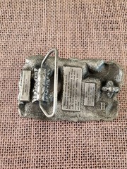 Vintage Siskiyou 1981 Gold Rush Belt Buckle; Arroyo Grande Buckle Co (RF1029)